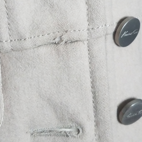Kenneth Cole Cream Wool Blend Peacoat 2P - Picture 6 of 9
